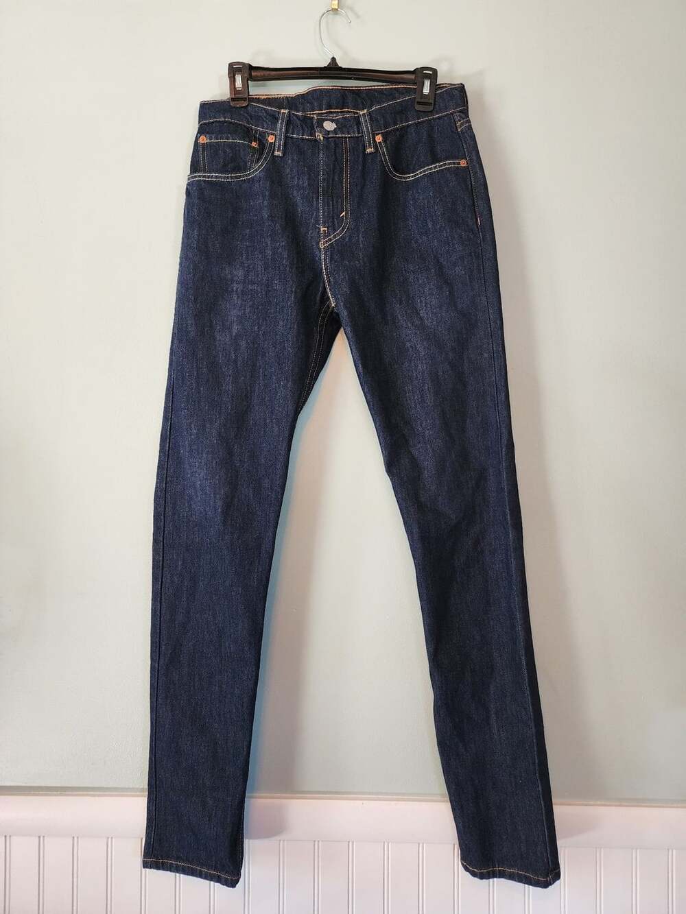 Smartcasual Everydaystyle Levi's 512 Slim Taper Fit Jeans Dark Indigo W30 L34